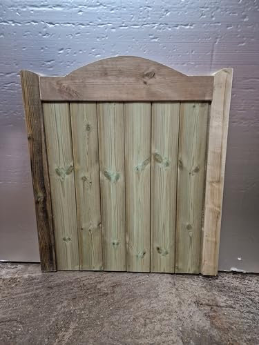 Wooden Garden Gate Pedestrian Gate Wooden Pressure Treated 4ft 120cm,wooden garden gate, garden gates wooden, garden gates wooden tongue and groove, (120cm High x 60cm Wide x 5cm Deep)