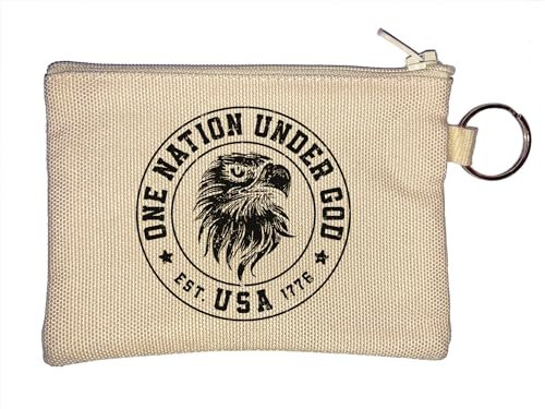One Nation Under God USA 1776 Porte-monnaie Beige, beige, Taille unique