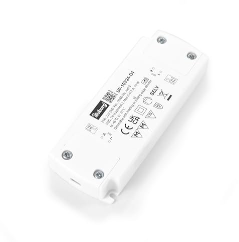 illuburg LED Trafo 24V Dimmbar Triac Flach 4W - 10W für LED Strip Lampe LED Netzteil Treiber Transformator Vorschaltgerät Driver