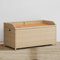 ShGaxin Bank mit Stauraum Beige 100x50x52 cm Poly Rattan Akazienholz, Terrassenmöbel, Wetterfeste Bank, Outdoor Bank, Parkbank, Garten Banken, Deko Bank, Gartenmöbel - 365951