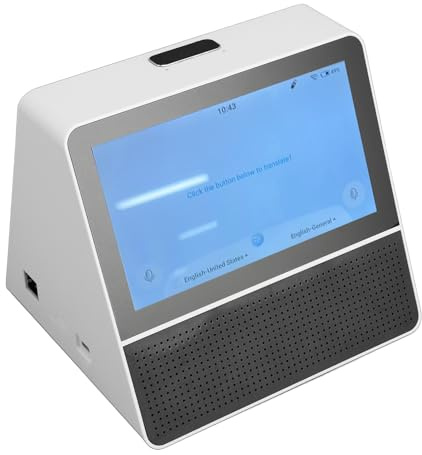 7 Zoll Dual Touchscreen Sprach übersetzer, 121 Sprache 2 Wege Voice Zwei Wege-Übersetzer, Echtzeit Rj45 Wired Desk-Übersetzungs Gerät mit Pickup Fernbedienung