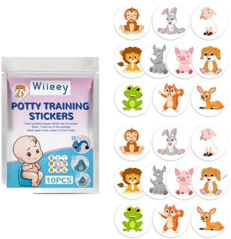 Potty Stickers,20 Sheets Cartoon Personality Potty Training Stickers,Reusable Toilet Target Stickers,Toilet Training Stickers Toilet Training for Boys and Girls