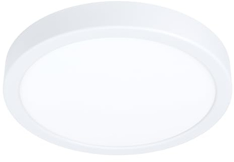EGLO connect.z Smart Home LED Badezimmer Deckenleuchte Fueva 6-Z, ZigBee | App und Sprachsteuerung Alexa, warmweiß-kaltweiß, RGB, dimmbare Bad Deckenlampe, weiß, IP44, Ø 21 cm