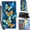 Haninsuze for iPhone 12/12 Pro 6.1-Inch Case PU Leather Wallet Book Flip Folio Stand View Magnetic Multi-Pattern Cover compatible with iPhone 12/12 Pro Phone Case (Four Butterfly)