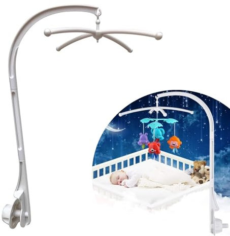 Babybett Klingelhalterung,Wickeltisch Mobile Baby Halter,Mobile Halterung,Mobile Befestigung Hängenden Arm mit Erweiterte Halter Halterung für Baby Girl & Boy Kinderzimmer-Dekoration