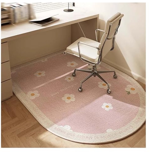 Floor Protection Mat, Gaming Chair Mat, Carpet Chair Mat, Office Chair Mat, Desk Chair Mat, Floor Protector Mat, Computer Rolling Chair Mat(Pink,90x60cm/35.4x23.6in)