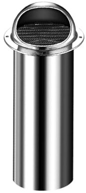 JTPMYFT 100-mm-Lüftungsgitter aus Edelstahl mit integriertem Wetterschutz, Dunstabzugshaube, Belüftungssystem und Abluftleitung(200 Tube)