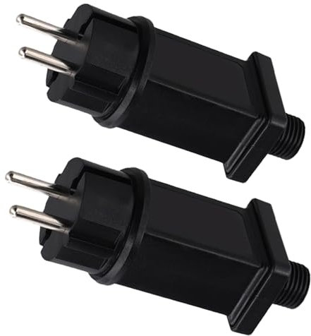 4.5V LED Netzteil - Lichterkette Netzteil Adapter, IP44 Adapter Trafo, LED Lichterketten Adapter, Stecker ersatzstecker für lichterkette adapter trafo, 1A 4.5 W für Niederspannungs-LED-Adapter (2PCS)