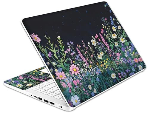 Laptop Skin Decal HP 14 - Botanical, Laptop Cover Sticker, No Cutting Required, No Bubble, Waterproof, Scratch Resistant - Including Wide Screen and Wrist Pad