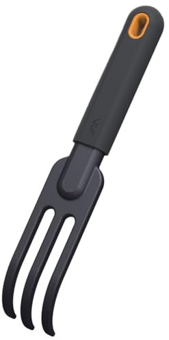 JIMIHOME Rastrillo de Mano para Jardinería W104 – Herramienta Ligera de Aluminio con Mango Ergonómico Antideslizante para Aflojar Tierra y Plantar
