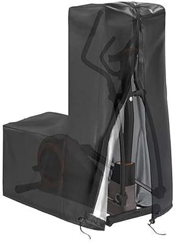 87x51x153/140x64x165cm Protection pour Vélo Elliptique,Housse Imperméable pour Vélo Elliptique,Tissu Oxford 210D Argenté. Housse Imperméable Protection De Crosstrainer, d'exercice avec Cordon