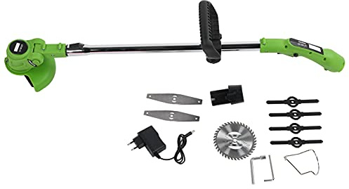 Torvex Tondeuse à Gazon électrique 12 V sans Fil avec Arbre Extensible, Outil de Jardin Rechargeable pour Cour