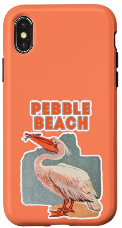 Pelican Graphic Pebble Beach California USA America Beach Case for iPhone X/XS