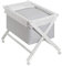 Interbaby Cuna Colecho Minicuna Colecho Madera | Minicuna Plegable, Cómoda, Montaje Sencillo | Cuna Bebe Patas en Tijera, Ruedas con Frenos, Edredón Desenfundable | Star Gris