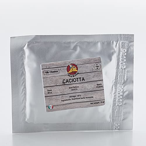 Caciotta Käsekultur 20g – Italienische Frischkäse-Kultur für 20L Milch – Für Weichen, Milden Käse von Vik Cheese