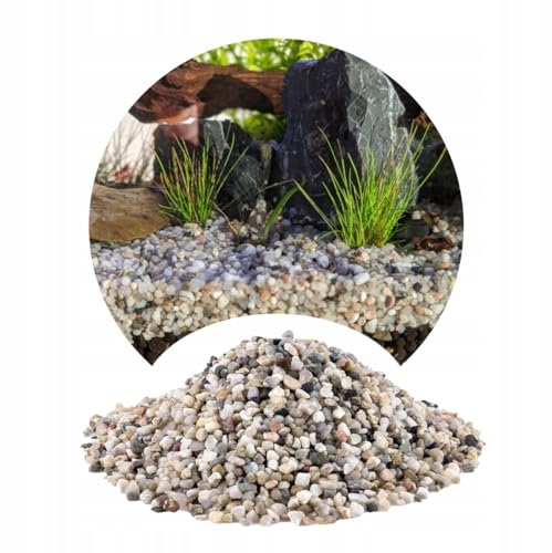 TM Aquatix Aquarium Gravel for Fish Tanks 25kg Grey 3-5mm