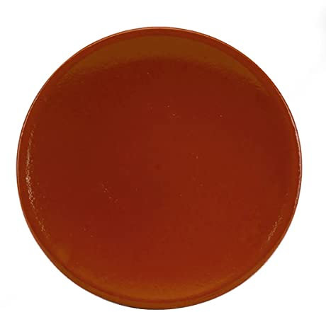 Raimundo Sanchez Plato De Barro De 30 Cm, Miel
