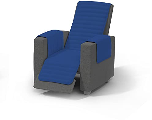 Copripoltrona Trapuntato Reclinabile ELEGANT, Rosso/Royal