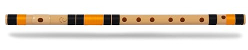 Radhe Flutes Bansuri aus PVC-Faser, natürliche Bansuri, mittlere Oktave, Linkshänder, professionelle Flöte für Anfänger, Studenten, Hobbyisten und Bühnenkünstler, langlebig und langlebig