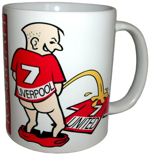 Wee On Funny Football Team Shirt Liverpool Manchester Fan Rivalry Tea Coffee Mug (Liverpool (weeing on United))