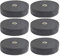 6x Neodym Magnete Gummiert Ø 22mm Mit M4 Außengewinde 5,8 KG Zugkraft Flachgreifer Magnet Scheibe Topfmagnet Gummi Runde Magnete mit Gewinde für Schrauben Öse oder Haken