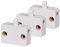 3x Schranktür Schalter 12V / 24V / 250V weiß - Druckschalter/Schalter für z.B. Küchenschranktür, Türen uvm.