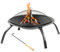 KCT Round Garden Fire Pit Bowl with Lid Includes Poker