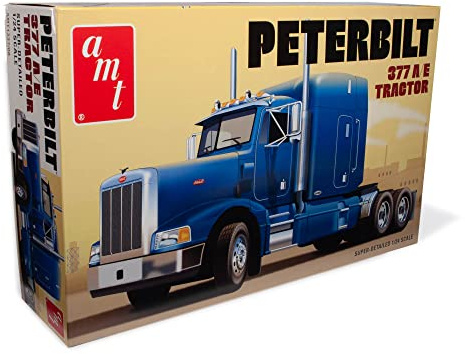 AMT AMT1337/08 1/24 Classic Peterbilt 377 A/E Model Kit, Multi-Colour