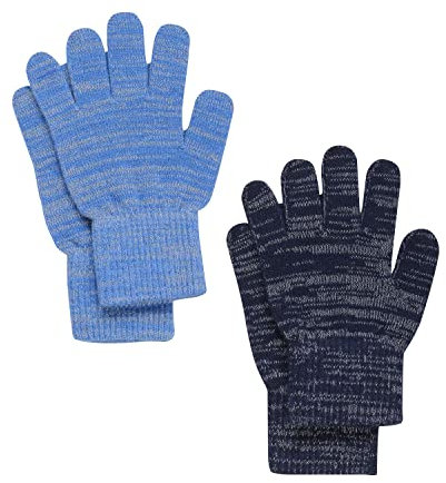 Celavi Unisex Kinder Magic Gloves W.reflex 2-pack Mittens, Bright Cobalt, 7 EU