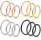 Funtopia 18G Nasenpiercing Hoop, 12 Stück 316L Chirurgenstahl Nasenpiercing Ring, Nasenring Piercing Septum Conch Piercing Ring für Damen Männer (Gold, Silber, Schwarz, Roségold)