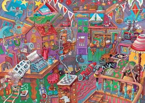Ravensburger Puzzle 2D 1000 elementów: Poddasze, Stary Design