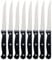 ZYBUX - Steak Knives Set of 8 - Dishwasher Safe Steak Knives Stainless Steak Knife Serrated - Dinner Knives