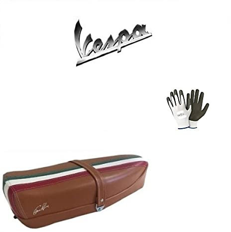 COMPATIBILE CON VESPA 50 SPECIAL 1981 81 SELLA MARRONE CON LEVETTA,FASCIA TRICOLORE DIEFFE TELAIO A MOLLE SELLINO CON RIVESTIMENTO SEMILPELLE