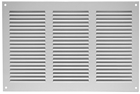 ABOUT VENT 300x200mm Griglia di Ventilazione in Acciaio Bianco con Zanzariera - Griglie di Aerazione in Metallo