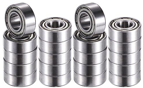 A ABSOPRO 20 Stück Rillenkugellager Rillen Kugellager Ersatz 686ZZ 6x13x5mm Silberton