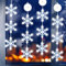VEEKAY 4 Pezzi Lampada a Ventosa Per Natale,Luci per finestra a ventosa,12 fiocchi di neve LED Elementi Natalizi,BiancofreddoLuci Finestra Natale Ventosa,Timer,Batteria,per la decorazione di Natale