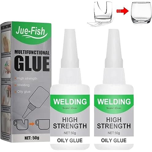 Jue Fish Glue, Jue Fish Multifunctional Glue, Instant Bonding Multifunctional Welding Glue, Strong Adhesion Jue-Fish Welding High-Strength Oily Glue for Tile, Glass, Wood, Shoes