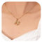 HAYOUWAY A-Z Bubble Letter Necklace Gold Kette Mit Buchstaben Anhänger Halskette Damen Balloon Initial Namenskette, N