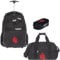 Elephant 3 Teile Set Trolley Hero Signature Schultrolley Schulranzen Trolly Sporttasche Mäppchen 12800 (Black Dragon 12646)