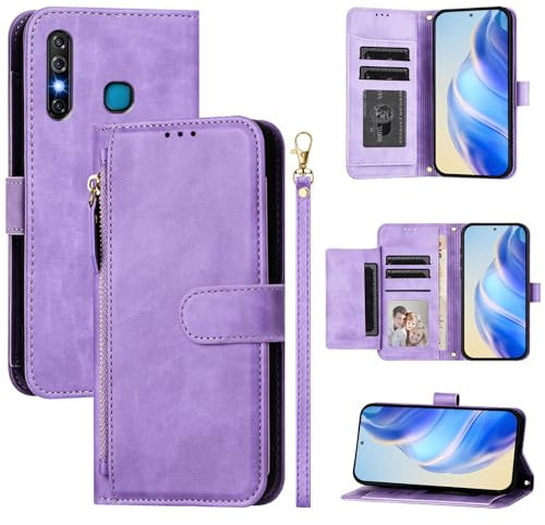 Compatibile con Huawei P30 lite 4G Caso,Compatibile con Huawei nova 4e Portacarte Portafoglio Flip Chiusura magnetica Stand Purple