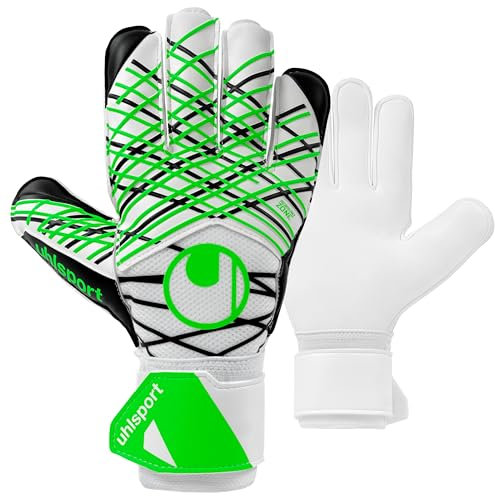 uhlsport Classic Soft Advanced Fußball Torwarthandschuhe für Kinder und Herren, Torwart-Handschuhe, Fussball-Handschuhe mit Handgelenkfixierung - atmungsaktiver Textilstoff, 6