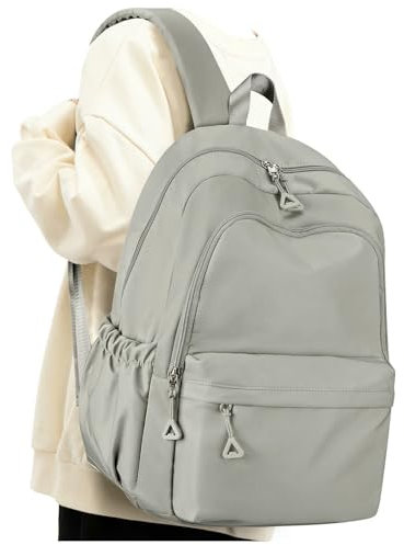 Gyios Rucksack Damen Laptop School Bag wasserdichte Teenager -buchbag Nylon Boy Girl Travel Umhängetasche High College School Rucksack Für Frauen-schlüsselbraun