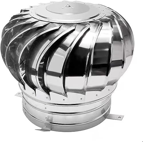 Cappello Fumaiolo, Copertura per Camino Anti-Pioggia, Ventilatore A Turbina sul Tetto Non Elettrico, Cappello di Ventilazione per Camino (400 mm (15.7 Inches))