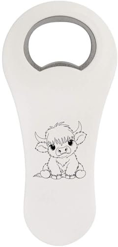 'Baby Highland Cow' Bottle Opener Fridge Magnet (BO00090986)