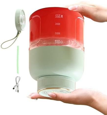 Ruwshuuk Wiederaufladbarer Mixer tragbarer, tragbarer Mixer wiederaufladbar | Großkapazität Wireless Double Deckdesign tragbarer Mixer - Multifunktional Gemüsemixer für Heimküchen -Fitnessbüros im