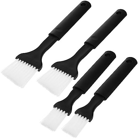 4Stücke Teiliges Nylonbürsten für Backen und Grillen Große und Kleine Kunststoffbürsten mit Ergonomischem Griff Hitzebeständig