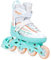 RAVEN Profession Inlineskates Inliner für Kinder und Erwachsene OPTIONAL 2in1 mit Schlittschuhen verstellbar (White/Mint/Orange ohne Kufen, 35-39 (23-25,5cm))