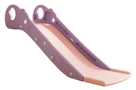 Sharplace Toboggan d'escalade léger et Stable pour Enfants, Centre d'activités pour bébés, Toboggan à Bords Simples, Jouet pour escalier, Rose