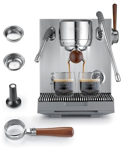 Caso EspressoGourmet Advanced - Siebträgermaschine mit Milchaufschäumer