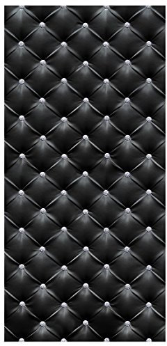 Bilderwelten Raumteiler Diamant Schwarz Luxus 250x120cm inkl. transparenter Halterung